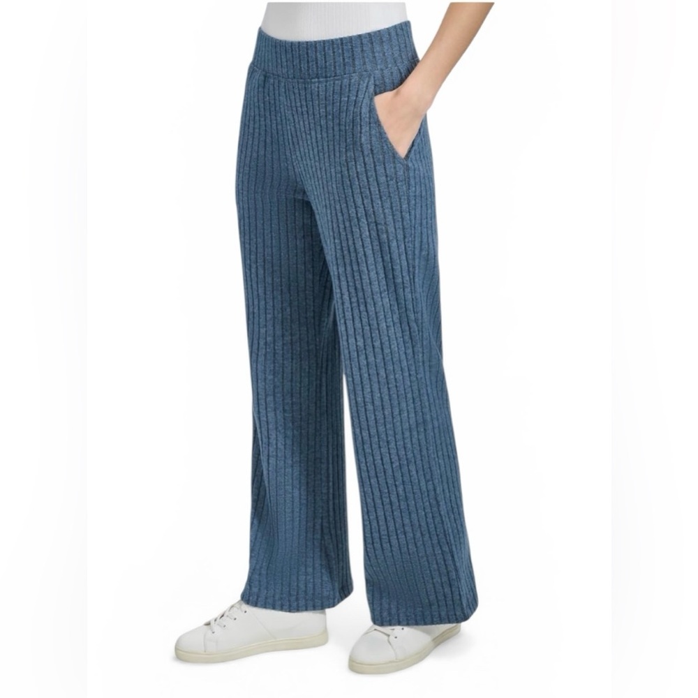 Andrew Marc Women's Pull on Wide Leg Ribbed Pants Women’s Size Small New